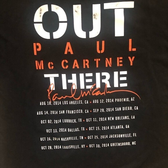 Paul McCartney 2014 “Out There” Tour Tee L - Picture 4 of 4